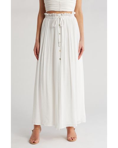 Lulus Simple Inspiration Skirt - White
