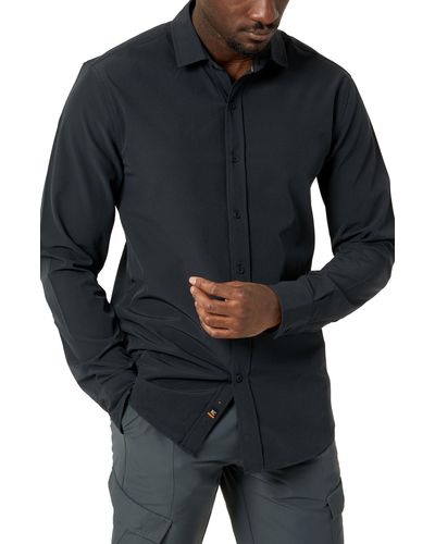 Kenneth Cole Long Sleeve Solid Sport Shirt - Black