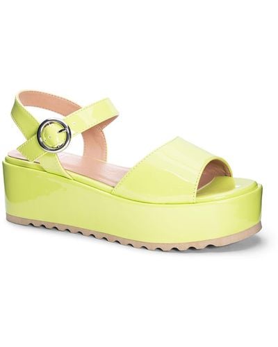 Dirty Laundry Jump Out Platform Sandal - Yellow