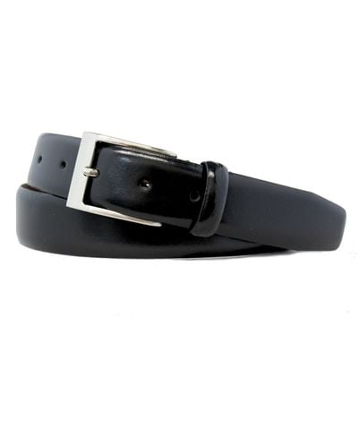 W. Kleinberg Basic Leather Dress Belt - Black