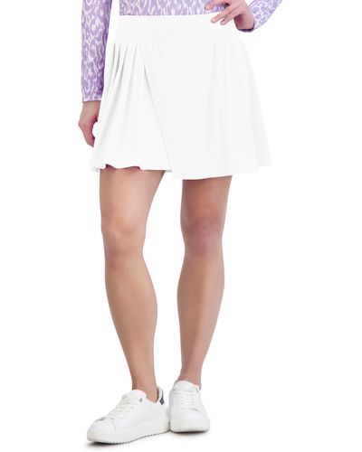 SAGE Collective Victory Asymmetric Pleated Skort - White