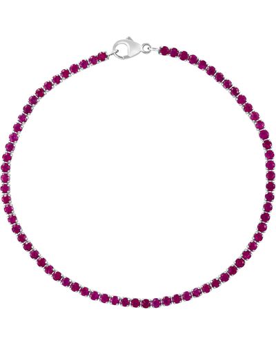 Effy Sterling Silver Tennis Bracelet - Pink