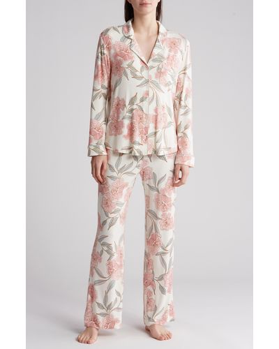 Nordstrom Tranquility Long Sleeve Shirt & Pants Two-piece Pajama Set - Multicolor