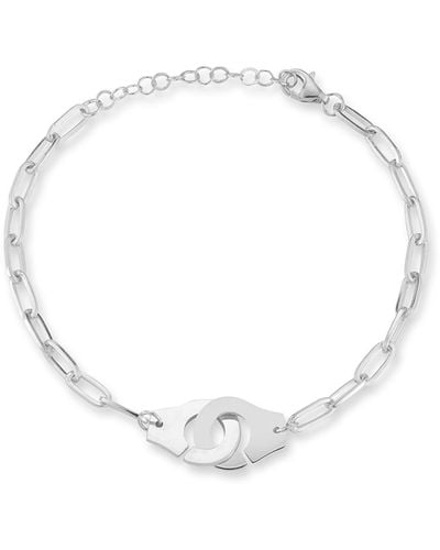 Glaze Jewelry Sterling Silver Handcuff Bracelet - Metallic