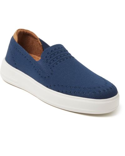 Dearfoams Sophie Knit Slip-on Sneaker - Blue