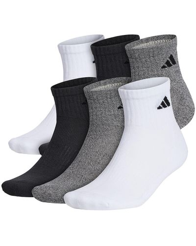 adidas 6-pack Athletic Quarter Socks - Multicolor