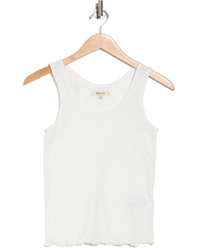 Madewell Lace Tank Top - White