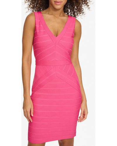 Kensie Sleeveless Bandage Dress - Pink