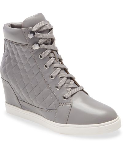 Linea Paolo Linea Paola Fiji Wedge Sneaker - Gray