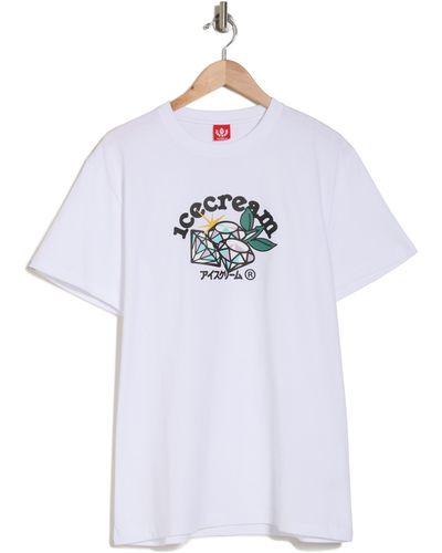 ICECREAM Fruits Of Labor Cotton Graphic T-shirt - White