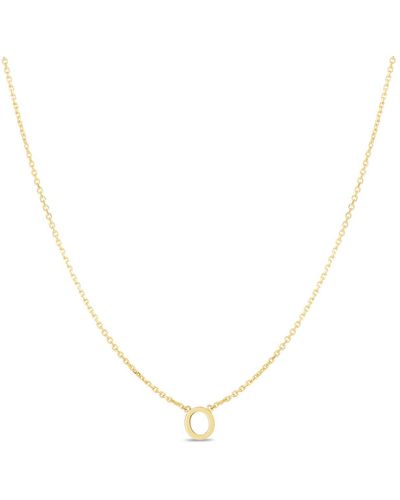 KARAT RUSH 14k Gold Initial 'o' Necklace - Yellow