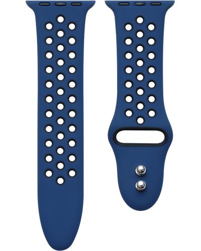 The Posh Tech Silicone Sport Apple Watch Band - Blue