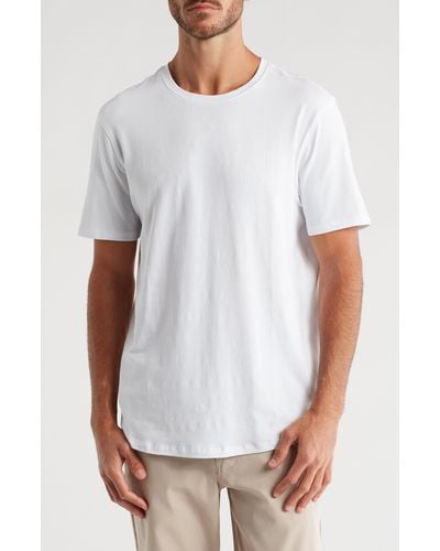 Kenneth Cole Crewneck Stretch Cotton T-shirt - White