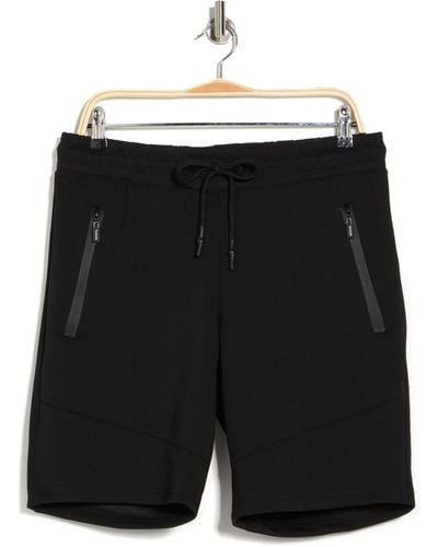 Tahari Zip Pocket Tech Shorts In Black At Nordstrom Rack