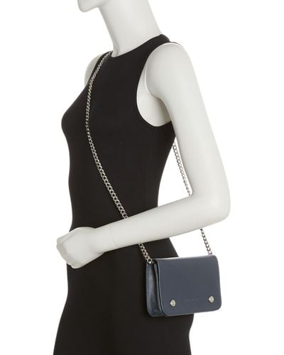 Longchamp Double Snap Wallet On A Chain - Black
