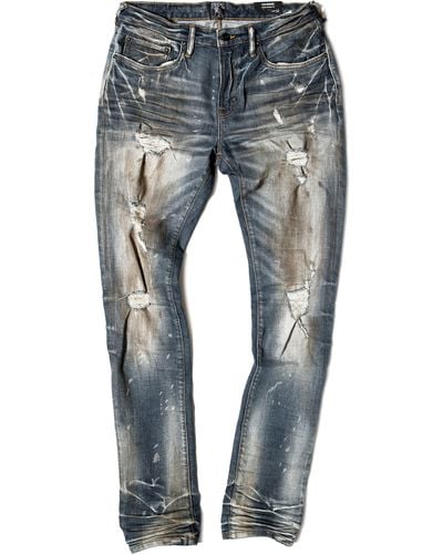 PRPS Cayenne Trailman Ripped Super Skinny Jeans - Blue