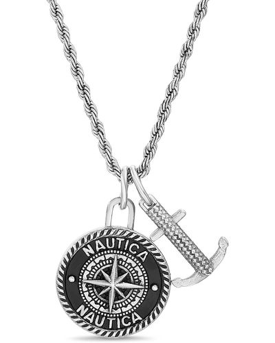 Nautica L Pendant Necklace - Metallic