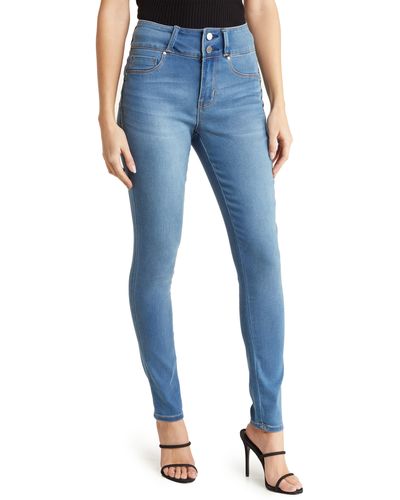 Seven7 High Rise Curvy Jeans - Blue