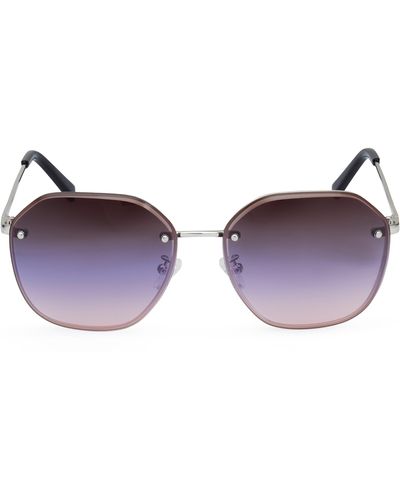 Kenneth Cole 60mm Round Sunglasses - Purple