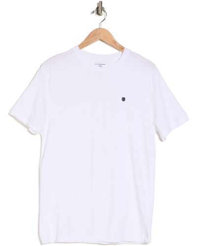 Lucky Brand Stretch Cotton Crewneck T-shirt - White