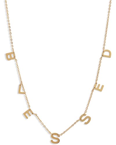THE KNOTTY ONES Blessed Charm Necklace - Metallic