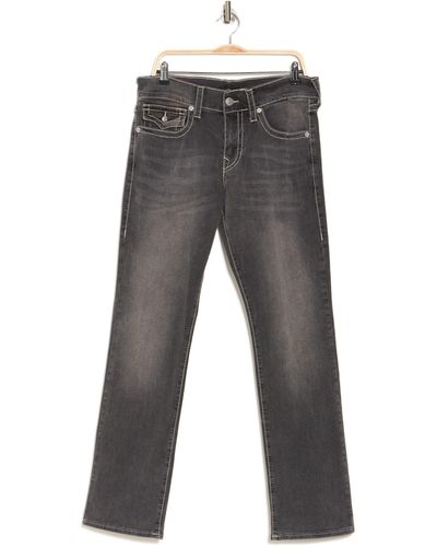 True Religion Ricky T-flap Pocket Straight Jeans - Gray