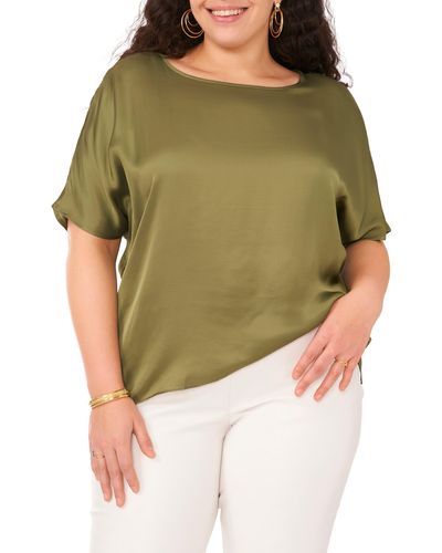 Vince Camuto High-low Baggy T-shirt - Green