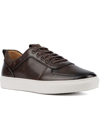 Xray Jeans Andra Faux Leather Sneaker - Brown
