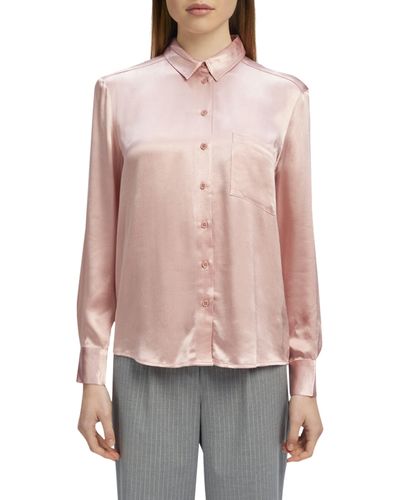 Bardot Satin Crepe Button-up Shirt - Multicolor