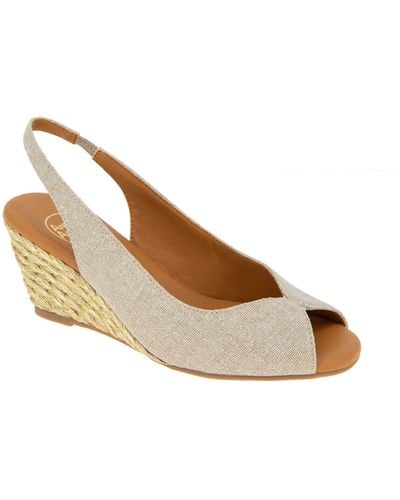 Andre Assous Kimy Slingback Wedge Sandal - Natural