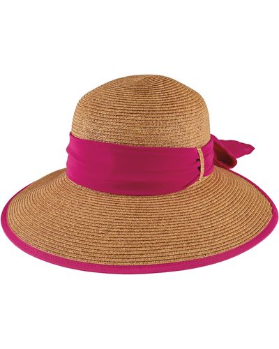 San Diego Hat Brunch Date Ribbon Hat - Pink