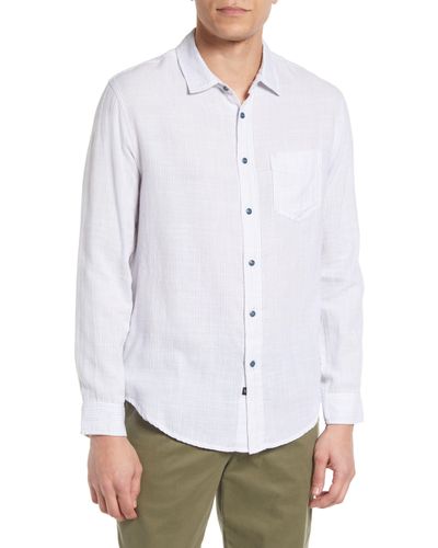 Rails Wyatt Pinstripe Cotton Button-up Shirt - White