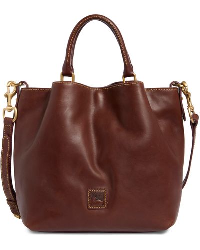 Dooney & Bourke Small Barlow Leather Tote Bag - Brown