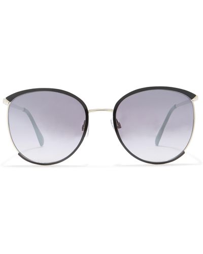 Vince Camuto 57mm Metal Oval Sunglasses - Blue