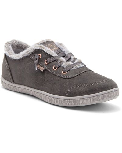 Skechers Bobs B Cute Faux Fur Lined Sneaker - Gray