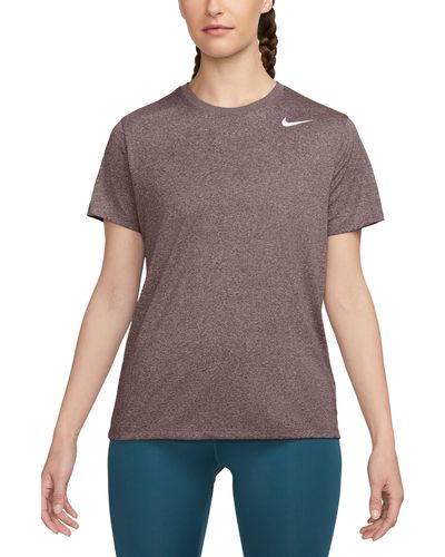 Nike Dri-fit Crewneck T-shirt - Purple
