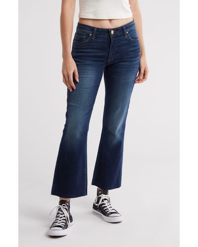 Kut From The Kloth Kelsey Mid Rise Ankle Flare Jeans - Blue