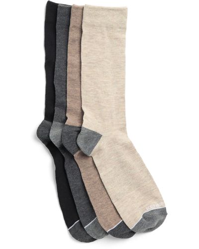Kenneth Cole 4-pack Feed Stripe Crew Socks - Multicolor