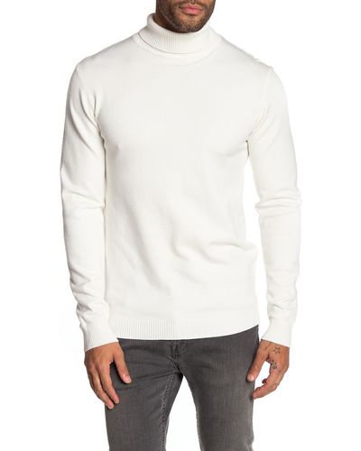Xray Jeans Turtleneck Pullover Sweater - White