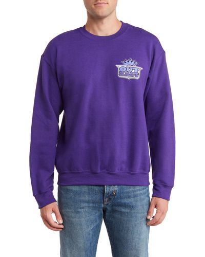 Merch Traffic Outkast Stankonia Fleece Crewneck Sweatshirt - Purple
