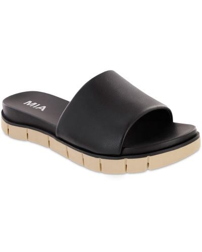 MIA Elsie Slide Sandal - Black