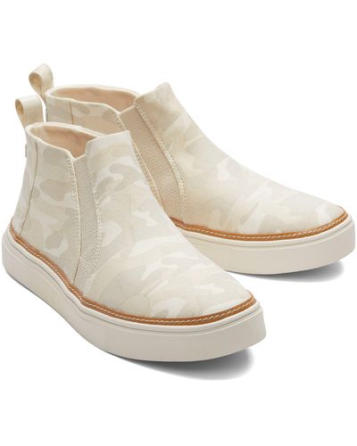 TOMS Bryce Camo High Top Slip-on Sneaker - White