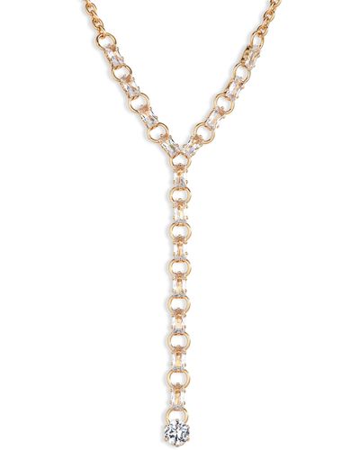 Nordstrom Crystal Accent Lariat Necklace - Multicolor