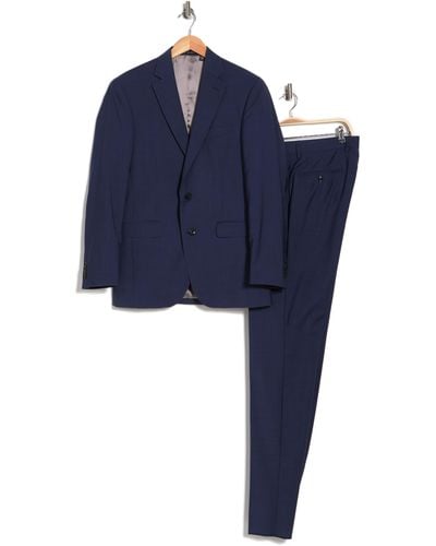 Ted Baker Jarrow Slim Fit Two Button Notch Lapel Wool Suit In Blue At Nordstrom Rack