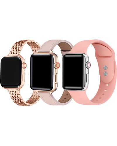 The Posh Tech Assorted 3-pack Apple Watch® Watchbands - Multicolor