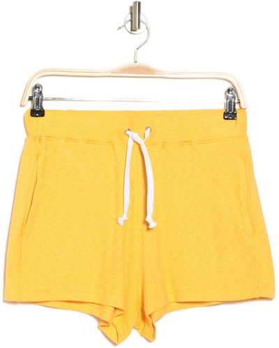 Rag & Bone Ribbed Drawstring Shorts - Yellow