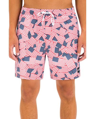 Hurley Cannonball Volley Swim Trunks - Pink