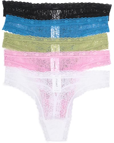 Abound Peyton Assorted 5-pack Lace Thongs - Multicolor