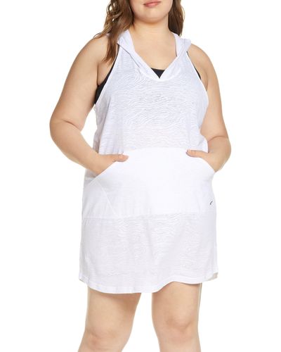 Nike Essential Hooded Cover-up Dress - White