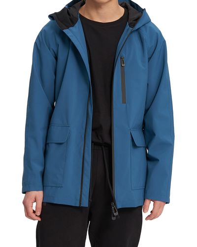 Noize Oliver Water Resistant Hooded Jacket - Blue